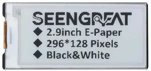 2.9 Inch E-Paper Display Monitor 296x128 Two Color E Ink Display for Raspberry Pi/Jetson Nano for Arduino Nucleo SPI Interface Epaper Screen Partial Refresh Support 2.9 Inch E-Paper Display Monitor 296x128 Two Color E Ink Display for Raspberry Pi/Jetson Nano for Arduino Nucleo SPI Interface Epaper Screen Partial Refresh Support