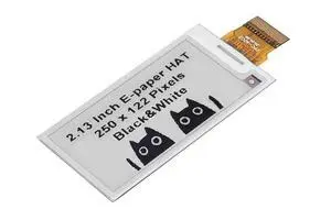 2.13-inch E-Ink Display Screen, 250x122 Resolution, SPI Interface, Ideal for Arduino/Raspberry Pi, Shelf Labels, Industrial Instruments, Digital Signboards 2.13-inch E-Ink Display Screen, 250x122 Resolution, SPI Interface, Ideal for Arduino/Raspberry Pi, Shelf Labels, Industrial Instruments, Digital Signboards