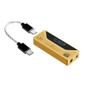 UA4 Headphone Amplifier,Portable USB DAC AMP,Support MQA 16X,768kHz DSD512,dongle Volume Control,3.5/4.4mm up to 237mW@32 Output,High Driving Power for Android/iOS/Mac/Windows(Golden) UA4 Headphone Amplifier,Portable USB DAC AMP,Support MQA 16X,768kHz DSD512,dongle Volume Control,3.5/4.4mm up to 237mW@32 Output,High Driving Power for Android/iOS/Mac/Windows(Golden)