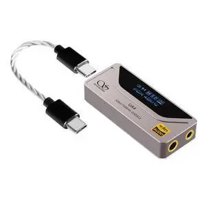UA4 Headphone Amplifier, Portable USB DAC AMP, Support MQA 16X,768kHz DSD512,High Driving Power for Android/iOS/Mac/Windows,Dongle Volume Control,3.5/4.4mm up to 237mW@32 Output (Titanium) UA4 Headphone Amplifier, Portable USB DAC AMP, Support MQA 16X,768kHz DSD512,High Driving Power for Android/iOS/Mac/Windows,Dongle Volume Control,3.5/4.4mm up to 237mW@32 Output (Titanium)