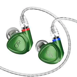 MG100 in-Ear HiFi Headphones, Hi-Res Dynamic Driver iems, Wired Audiophile Earphones, Detachable MMCX Cable, 3.5/4.4mm Plug, Sound Tunning Nozzles(Green) MG100 in-Ear HiFi Headphones, Hi-Res Dynamic Driver iems, Wired Audiophile Earphones, Detachable MMCX Cable, 3.5/4.4mm Plug, Sound Tunning Nozzles(Green)