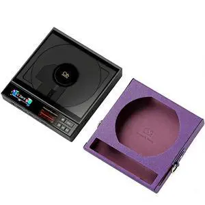 EC Zero T HiFi CD Player, Portable CD Player with Leather Case Purple, R2R DAC+Dual JAN6418 Tube, Support CD Ripping, 5500mAh Long-Lasting Battery EC Zero T HiFi CD Player, Portable CD Player with Leather Case Purple, R2R DAC+Dual JAN6418 Tube, Support CD Ripping, 5500mAh Long-Lasting Battery