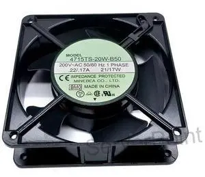 New 4715TS-20W-B50 200V 50/60HZ 21/17W Server Square Cooling Fan New 4715TS-20W-B50 200V 50/60HZ 21/17W Server Square Cooling Fan