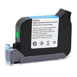 ZK2588 Ink Cartridge Black Red Green Blue Compatible with 12.7 Mm Handheld Inkjet Printer Compatible Replacement(Green) ZK2588 Ink Cartridge Black Red Green Blue Compatible with 12.7 Mm Handheld Inkjet Printer Compatible Replacement(Green)