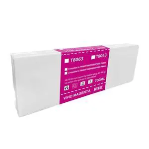 700ML 11 Color Ink Cartridges T8041 T8042 T8043 T8044 T8045 T8046 T8047 T8048 T8049 T804A T804B Compatible with Use with SureColor P6000 P7000 P8000 P9000 Printers(T8043-Magenta) 700ML 11 Color Ink Cartridges T8041 T8042 T8043 T8044 T8045 T8046 T8047 T8048 T8049 T804A T804B Compatible with Use with SureColor P6000 P7000 P8000 P9000 Printers(T8043-Magenta)
