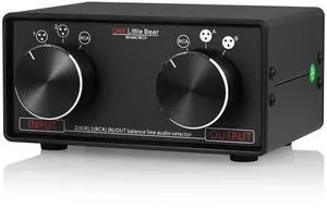 Little Bear MC3 3-IN-3-OUT XLR Balanced/RCA Stereo Converter Audio Selector Splitter Box Passive Preamp XLR to RCA Audio Switch (XLR & RCA) Little Bear MC3 3-IN-3-OUT XLR Balanced/RCA Stereo Converter Audio Selector Splitter Box Passive Preamp XLR to RCA Audio Switch (XLR & RCA)
