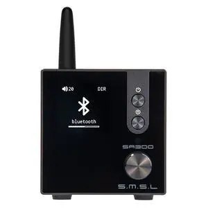 SA300 HiFi Digital Amplifier, Infineon's MA12070 Chip Class D Power Amp, RCA USB Bluetooth 5.0 APTX Input, Multiple EQ Modes with Remote Control (Black) SA300 HiFi Digital Amplifier, Infineon's MA12070 Chip Class D Power Amp, RCA USB Bluetooth 5.0 APTX Input, Multiple EQ Modes with Remote Control (Black)