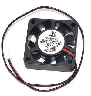 New for FONSONING FSY40S12L 4010 4CM Cooler DC12V 0.06A 2-Pin 40 * 40 * 10MM Cooling Fan New for FONSONING FSY40S12L 4010 4CM Cooler DC12V 0.06A 2-Pin 40 * 40 * 10MM Cooling Fan