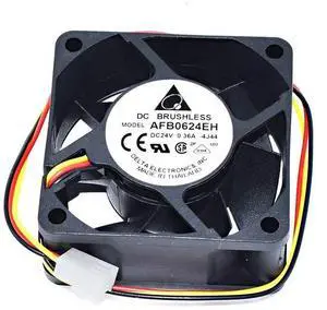 for AFB0624EH DC 24V 0.36A 3 Wires 60x60x25mm 6025 Cooling Fan for AFB0624EH DC 24V 0.36A 3 Wires 60x60x25mm 6025 Cooling Fan