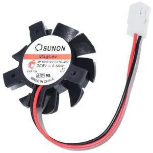 for MF40101V2-C01C-A99 Graphics Card Fan 37MM Pitch 20-26-26MM DC5V 0.66W 2-Wire Cooler for MF40101V2-C01C-A99 Graphics Card Fan 37MM Pitch 20-26-26MM DC5V 0.66W 2-Wire Cooler