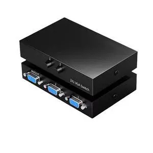 2Ports VGA Switcher 1920 * 1080P HD Video Distribution Sharing Monitor Computer Projection Support 2 in 1 Out and 1 in 2 Out 2Ports VGA Switcher 1920 * 1080P HD Video Distribution Sharing Monitor Computer Projection Support 2 in 1 Out and 1 in 2 Out