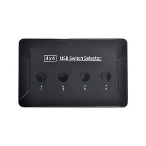 KVM USB 3.0 Switch Selector 4 Port PCs Sharing 4 Devices for Keyboard Mouse Scanner Printer KVM USB 3.0 Switch Selector 4 Port PCs Sharing 4 Devices for Keyboard Mouse Scanner Printer