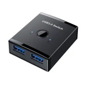 KVM USB 3.0 Bidirectional Switch Selector 2 to 1 PCs Sharing or 1 to 2 Hub for Keyboard Mouse Scanner Printer KVM USB 3.0 Bidirectional Switch Selector 2 to 1 PCs Sharing or 1 to 2 Hub for Keyboard Mouse Scanner Printer