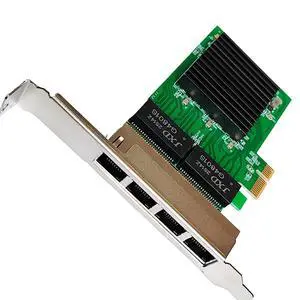 PCIe 1x to 4 Port RJ45 Gigabit Ethernet Network Card Compatible with RTL8111H Chipset Multi Port RJ45 NIC for Desktop and Server PCIe 1x to 4 Port RJ45 Gigabit Ethernet Network Card Compatible with RTL8111H Chipset Multi Port RJ45 NIC for Desktop and Server