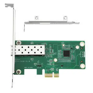 PCIe Gigabit SFP Network Adapter with RJ45 Port Compatible with I210 Chipset Single Port Fiber LAN Card with LC Interface for Desktop and Server High Speed Ethernet PCIe Gigabit SFP Network Adapter with RJ45 Port Compatible with I210 Chipset Single Port Fiber LAN Card with LC Interface for Desktop and Server High Speed Ethernet
