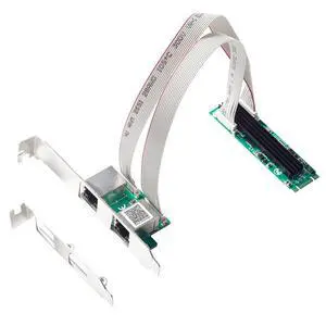 M.2 B+M Key to Dual RJ45 2.5G Gigabit Ethernet Network Card, RTL8125B Chip High-Speed 2500Mbps RJ45 LAN Adapter PCIe M.2 Dual-Port NIC Compatible with NAS, Server, and Gaming PC M.2 B+M Key to Dual RJ45 2.5G Gigabit Ethernet Network Card, RTL8125B Chip High-Speed 2500Mbps RJ45 LAN Adapter PCIe M.2 Dual-Port NIC Compatible with NAS, Server, and Gaming PC