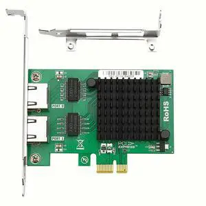 PCIe x1 to Dual RJ45 Gigabit Server Network Card PI30R21 High-Performance Ethernet Adapter Support SR-IOV, VMDq, VLAN, and Load Balancing, Compatible with Windows/Linux Servers PCIe x1 to Dual RJ45 Gigabit Server Network Card PI30R21 High-Performance Ethernet Adapter Support SR-IOV, VMDq, VLAN, and Load Balancing, Compatible with Windows/Linux Servers