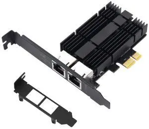 2.5gb Network Card, Dual Port PCIe Ethernet Network Adapter to 2.5 Gigabit RJ45 LAN WiFi Card NIC Compatible with Intel I226 2500Mbps for Windows/Linux/Mac OS for Desktop Workstation Server NAS 2.5gb Network Card, Dual Port PCIe Ethernet Network Adapter to 2.5 Gigabit RJ45 LAN WiFi Card NIC Compatible with Intel I226 2500Mbps for Windows/Linux/Mac OS for Desktop Workstation Server NAS