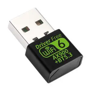 AX900 USB WiFi 6 Adapter with Bluetooth 5.3, RTL8851BU Chip, Dual-Band 2.4GHz/5GHz up to 900Mbps, 802.11ax Wireless Network Card for PC Gaming Office AX900 USB WiFi 6 Adapter with Bluetooth 5.3, RTL8851BU Chip, Dual-Band 2.4GHz/5GHz up to 900Mbps, 802.11ax Wireless Network Card for PC Gaming Office