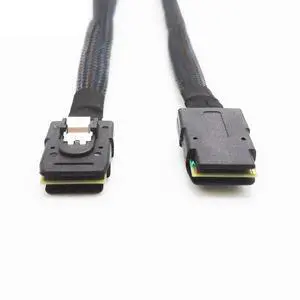Mini SAS SFF-8087 to SFF-8087 Internal HD Data Cable 12Gbps High-Speed for Server RAID Controller Switch Connection (2M/78.74in) Mini SAS SFF-8087 to SFF-8087 Internal HD Data Cable 12Gbps High-Speed for Server RAID Controller Switch Connection (2M/78.74in)
