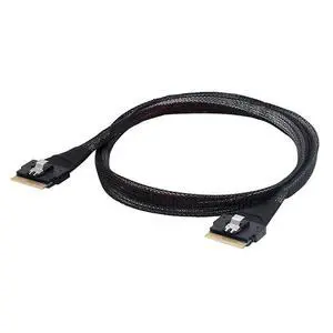 Slimline SAS 4.0 SFF 8654 8i 74 Pin Cable for High Speed Server Storage and PCIe Connections Compatible with SFF 8654 Female Ports Latch Locking (0.5M/19.68in) Slimline SAS 4.0 SFF 8654 8i 74 Pin Cable for High Speed Server Storage and PCIe Connections Compatible with SFF 8654 Female Ports Latch Locking (0.5M/19.68in)