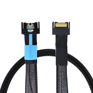 Gen5 PCIe MCIO Slimline SFF-8654 4i to MCIO 4i Cable 30G High-Speed Server Data Interconnect (0.8M) Gen5 PCIe MCIO Slimline SFF-8654 4i to MCIO 4i Cable 30G High-Speed Server Data Interconnect (0.8M)
