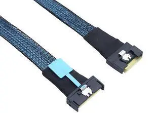 PCIE MCIO 5.0 8I to Slimline SAS 4.0 SFF-8654 8i Cable 74P Male to Male Adpter Anti-Sliding Insert (19.69in) PCIE MCIO 5.0 8I to Slimline SAS 4.0 SFF-8654 8i Cable 74P Male to Male Adpter Anti-Sliding Insert (19.69in)