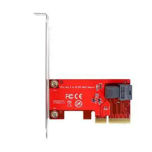 PCIe 3.0 x4 to U.2 (SFF-8643) NVMe Adapter Card Internal PCI Express to U.2 Converter for 2.5" NVMe SSDs (SFF-8639), Supports 750 and Other U.2 Drives, 32Gbps Bandwidth PCIe 3.0 x4 to U.2 (SFF-8643) NVMe Adapter Card Internal PCI Express to U.2 Converter for 2.5" NVMe SSDs (SFF-8639), Supports 750 and Other U.2 Drives, 32Gbps Bandwidth