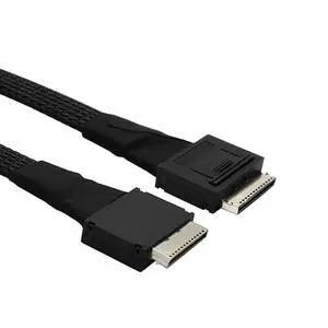 PCIe OCuLink SFF-8611 8i to SFF-8611 8i High Speed Server Data Cable 32AWG 24Gbps Internal Transmission Harness (1m/39.37in) PCIe OCuLink SFF-8611 8i to SFF-8611 8i High Speed Server Data Cable 32AWG 24Gbps Internal Transmission Harness (1m/39.37in)