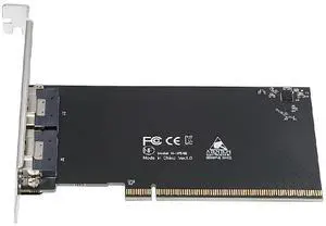 74Pin External Dual Slimline SFF-8654 8X to PCIE4.0 PCIE 16X Express 3.0 Raid Card VROC Raid0 Hyper Adapter 74Pin External Dual Slimline SFF-8654 8X to PCIE4.0 PCIE 16X Express 3.0 Raid Card VROC Raid0 Hyper Adapter