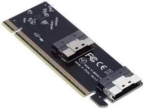 74Pin Dual Slimline SFF-8654 Low Profile to PCIE4.0 PCIE 16X Express 3.0 Raid Card VROC Raid0 Hyper Adapter 74Pin Dual Slimline SFF-8654 Low Profile to PCIE4.0 PCIE 16X Express 3.0 Raid Card VROC Raid0 Hyper Adapter