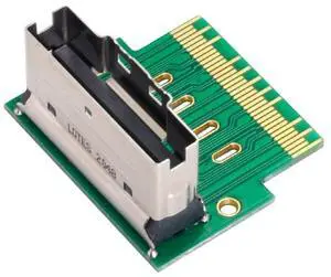 PCI-E Slimline SAS 4.0 SFF-8654 8i 74pin to SFF-8654 74pin Male to Female Extender Adapter Angled Test Tools PCI-E Slimline SAS 4.0 SFF-8654 8i 74pin to SFF-8654 74pin Male to Female Extender Adapter Angled Test Tools