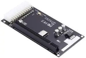 4X Oculink SFF-8612 SFF-8611 to PCIE PCI-Express 16x Adapter with ATX 24pin Power Port for Mainboard Graphics Card 4X Oculink SFF-8612 SFF-8611 to PCIE PCI-Express 16x Adapter with ATX 24pin Power Port for Mainboard Graphics Card