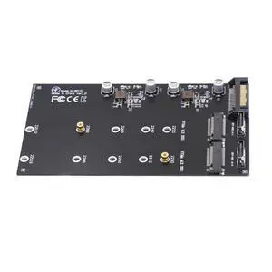 Dual SFF-8612 SFF-8611 Oculink to M-Key NVME M.2 NGFF PCIe SSD 2280 22110mm Adapter for Mainboard Dual SFF-8612 SFF-8611 Oculink to M-Key NVME M.2 NGFF PCIe SSD 2280 22110mm Adapter for Mainboard