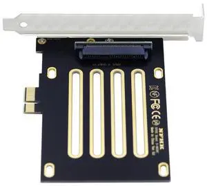 PCI-E 4.0 X1 to U.2/U.3 SFF-8639 Host Adapter for PM1735 NVMe PCIe SSD PCI-E 4.0 X1 to U.2/U.3 SFF-8639 Host Adapter for PM1735 NVMe PCIe SSD