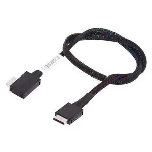 PCIe 4.0 OcuLink PCI-Express SFF-8611 4i to SFF-8611 Data Active 90 Degree Left Angled Cable for eGPU SSD 50cm PCIe 4.0 OcuLink PCI-Express SFF-8611 4i to SFF-8611 Data Active 90 Degree Left Angled Cable for eGPU SSD 50cm