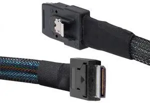 SFF-8611 4i Oculink PCIe PCI-Express to 36Pin SFF-8087 Slimline PCIE SSD Data Active Cable 50cm SFF-8611 4i Oculink PCIe PCI-Express to 36Pin SFF-8087 Slimline PCIE SSD Data Active Cable 50cm