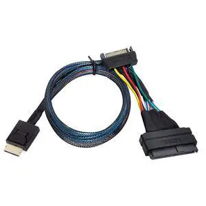 Oculink SFF-8611 to U.2 U.3 SFF-8639 NVME PCIe PCI-Express SSD Cable for Mainboard SSD Oculink SFF-8611 to U.2 U.3 SFF-8639 NVME PCIe PCI-Express SSD Cable for Mainboard SSD