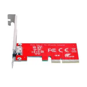 PCI-E 3.0 Express 4.0 x4 to Oculink External SFF-8612 SFF-8611 Host Adapter for PCIe SSD with Bracket PCI-E 3.0 Express 4.0 x4 to Oculink External SFF-8612 SFF-8611 Host Adapter for PCIe SSD with Bracket