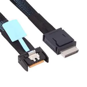 Mini Cool Edge IO MCIO PCI-E 4i 38Pin PCI-E 5.0 Male to SFF-8611 Oculink 4X Extender Cable 50cm Mini Cool Edge IO MCIO PCI-E 4i 38Pin PCI-E 5.0 Male to SFF-8611 Oculink 4X Extender Cable 50cm