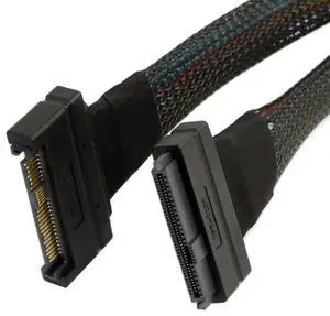 JSER U.2 U2 SFF-8639 NVME PCIe SSD Cable Male to Female Extension 50cm 68pin JSER U.2 U2 SFF-8639 NVME PCIe SSD Cable Male to Female Extension 50cm 68pin