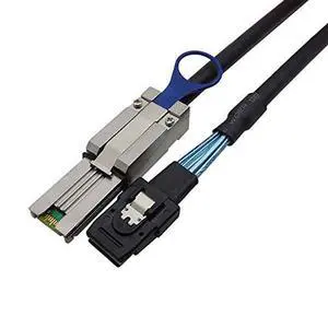 Mini SAS 8087 to SAS HD SFF 8088 Internal External Server Cable 6Gbps High Speed 28AWG Copper Data Transfer Cord, 10 Ohm Impedance (0.5M) Mini SAS 8087 to SAS HD SFF 8088 Internal External Server Cable 6Gbps High Speed 28AWG Copper Data Transfer Cord, 10 Ohm Impedance (0.5M)