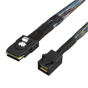 Mini SAS SFF-8087 to Mini SAS HD SFF-8643 High-Speed Internal Server Cable (59.05, Inches) Mini SAS SFF-8087 to Mini SAS HD SFF-8643 High-Speed Internal Server Cable (59.05, Inches)
