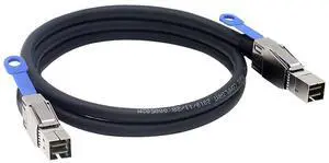 Mini SAS HD SFF-8644 to Mini SAS SFF-8644 Cable with IC High Speed Server Aggregation Cable, 12Gbps, 28AWG, Low-Loss Flat Interface (1M) Mini SAS HD SFF-8644 to Mini SAS SFF-8644 Cable with IC High Speed Server Aggregation Cable, 12Gbps, 28AWG, Low-Loss Flat Interface (1M)