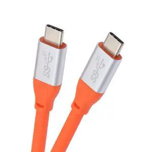 20Gbps 100W USB3.2 Male to Male Cable Ultra Soft High Flex 8K 5K 4K USB4.0 Hyper Super Flexible Cord 50cm 20Gbps 100W USB3.2 Male to Male Cable Ultra Soft High Flex 8K 5K 4K USB4.0 Hyper Super Flexible Cord 50cm