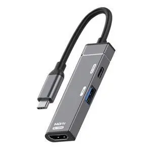 PD 100W USB-C Type-C to 4K@120hz HDMI USB 3.0 OTG Converter HDTV Multiport Adapter with Female Power Port PD 100W USB-C Type-C to 4K@120hz HDMI USB 3.0 OTG Converter HDTV Multiport Adapter with Female Power Port
