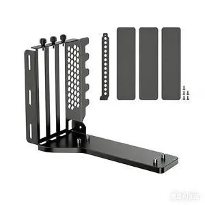 PCIe x16 Vertical GPU Mount Bracket 3-Slot 90 Degree Graphics Card Case Support PCIe 4.0 for ATX MATX EATX Chassis (Black) PCIe x16 Vertical GPU Mount Bracket 3-Slot 90 Degree Graphics Card Case Support PCIe 4.0 for ATX MATX EATX Chassis (Black)