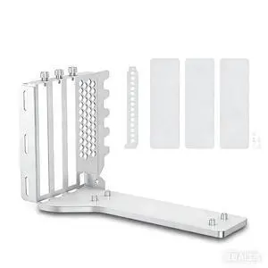 PCIe x16 Vertical GPU Mount Bracket 3-Slot 90 Degree Graphics Card Case Support PCIe 4.0 for ATX MATX EATX Chassis (White) PCIe x16 Vertical GPU Mount Bracket 3-Slot 90 Degree Graphics Card Case Support PCIe 4.0 for ATX MATX EATX Chassis (White)