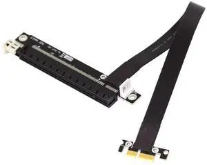 PCI-E Gen3.0 1x to 16x Riser Cable 30cm PCI-Express PCI-E X16 Extender Right Angled Elbow Design (0.3M) PCI-E Gen3.0 1x to 16x Riser Cable 30cm PCI-Express PCI-E X16 Extender Right Angled Elbow Design (0.3M)