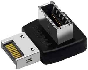 USB 3.2 Type-E 90 Degree Front Panel Socket, Vertical USB C Header Adapter Converter for Computer Motherboard (PH74A) USB 3.2 Type-E 90 Degree Front Panel Socket, Vertical USB C Header Adapter Converter for Computer Motherboard (PH74A)